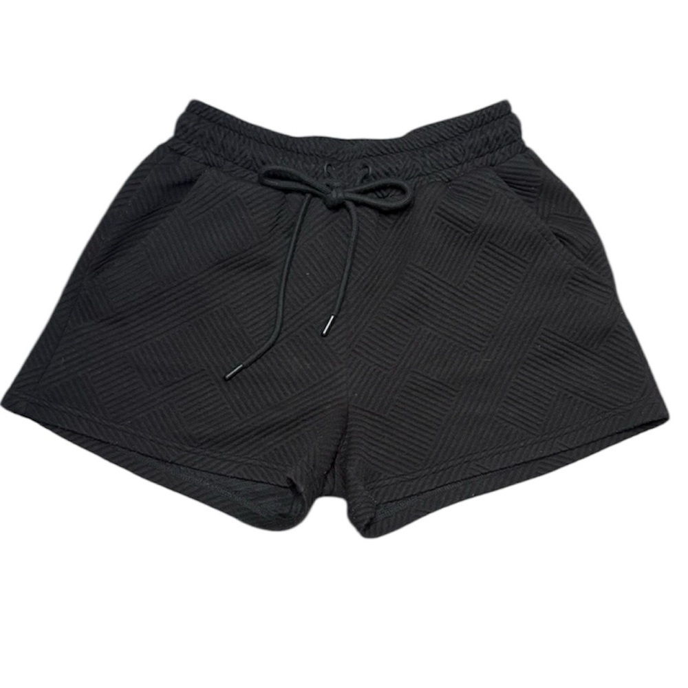See and Be Seen Black Athletic Shorts Women